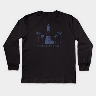 Tybee Island Lighthouse Kids Long Sleeve T-Shirt